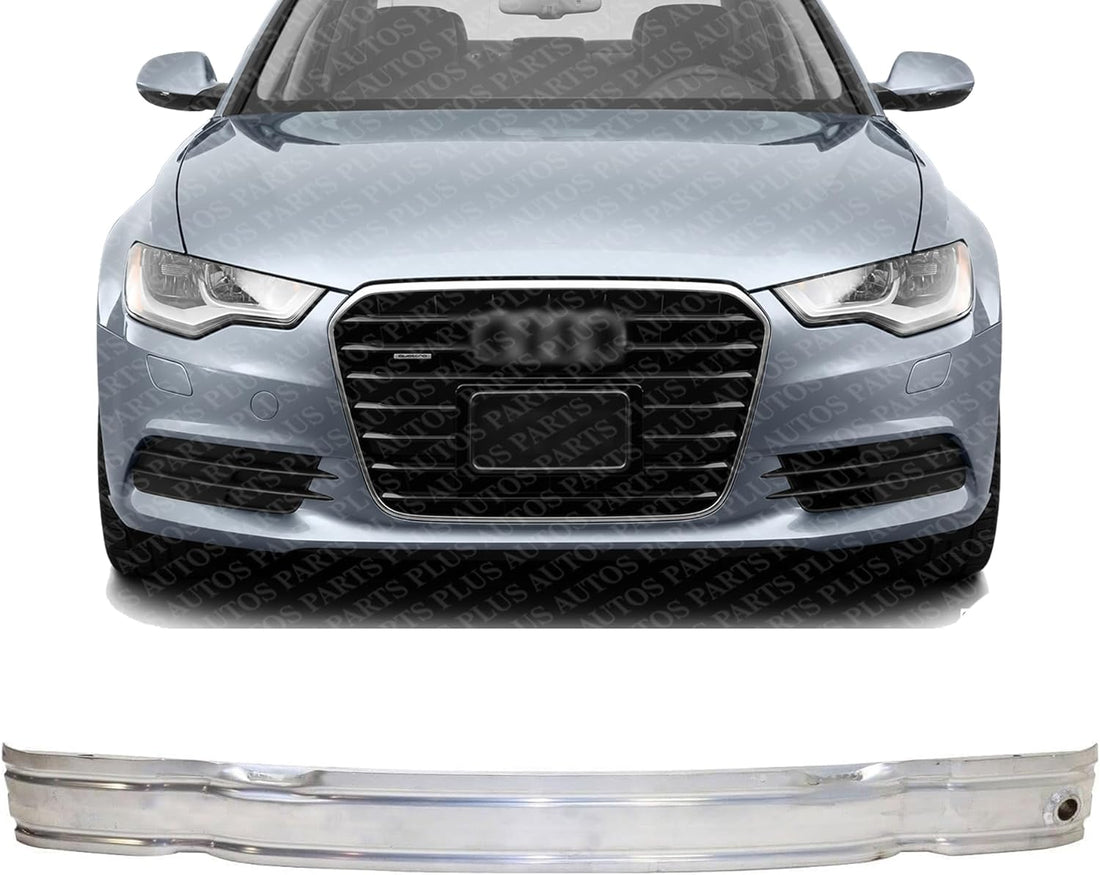 Front Bumper Reinforcement Impact Bar Aluminum Direct Replacement Compatible With 2012-2018 Audi A6 / 2013-2018 S6 AU1006127 4G0807113A