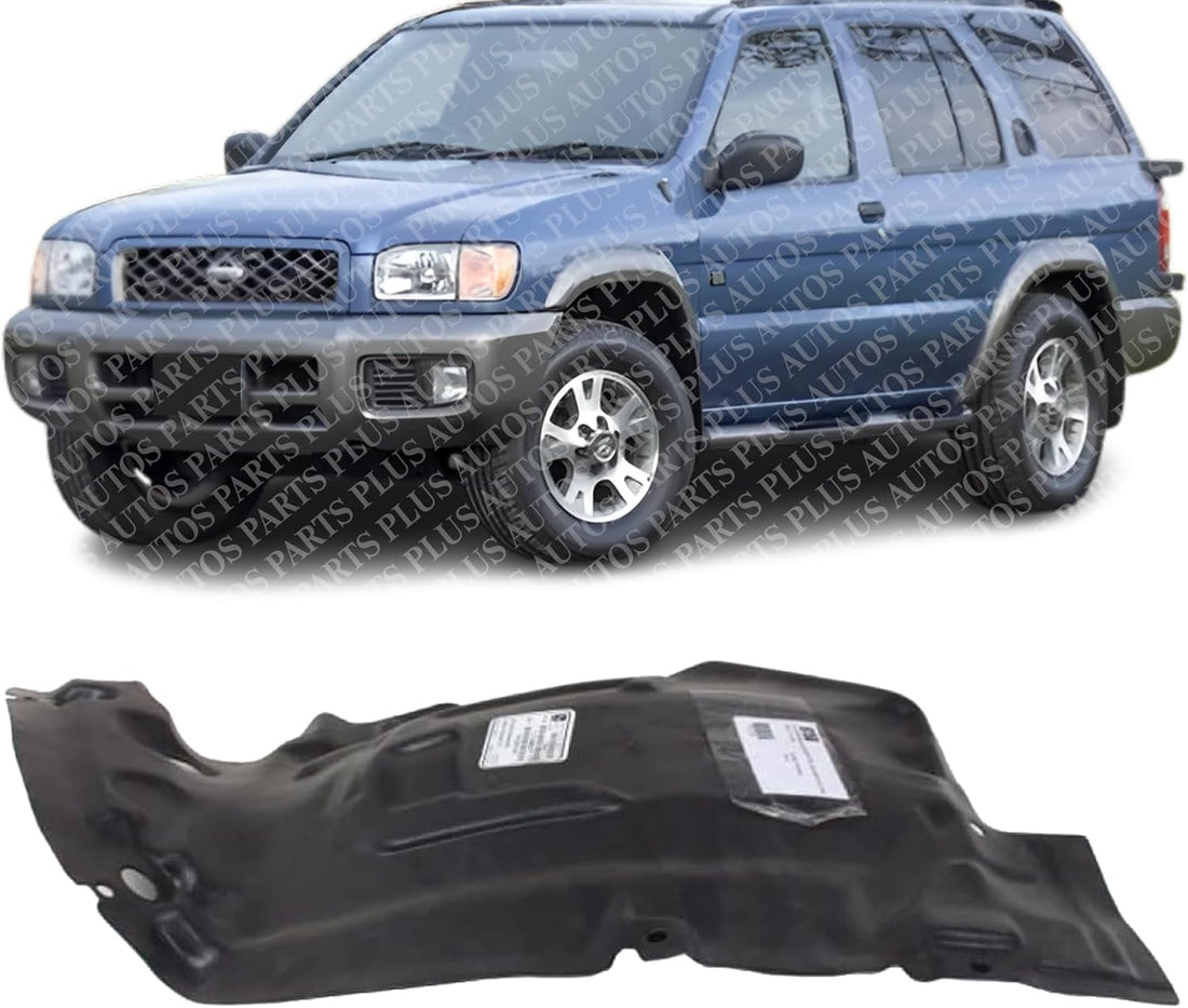Front Section Fender Liner Left Driver Side Direct Replacement Compatible With 1996-1999 Nissan Pathfinder NI1250104 638450W000