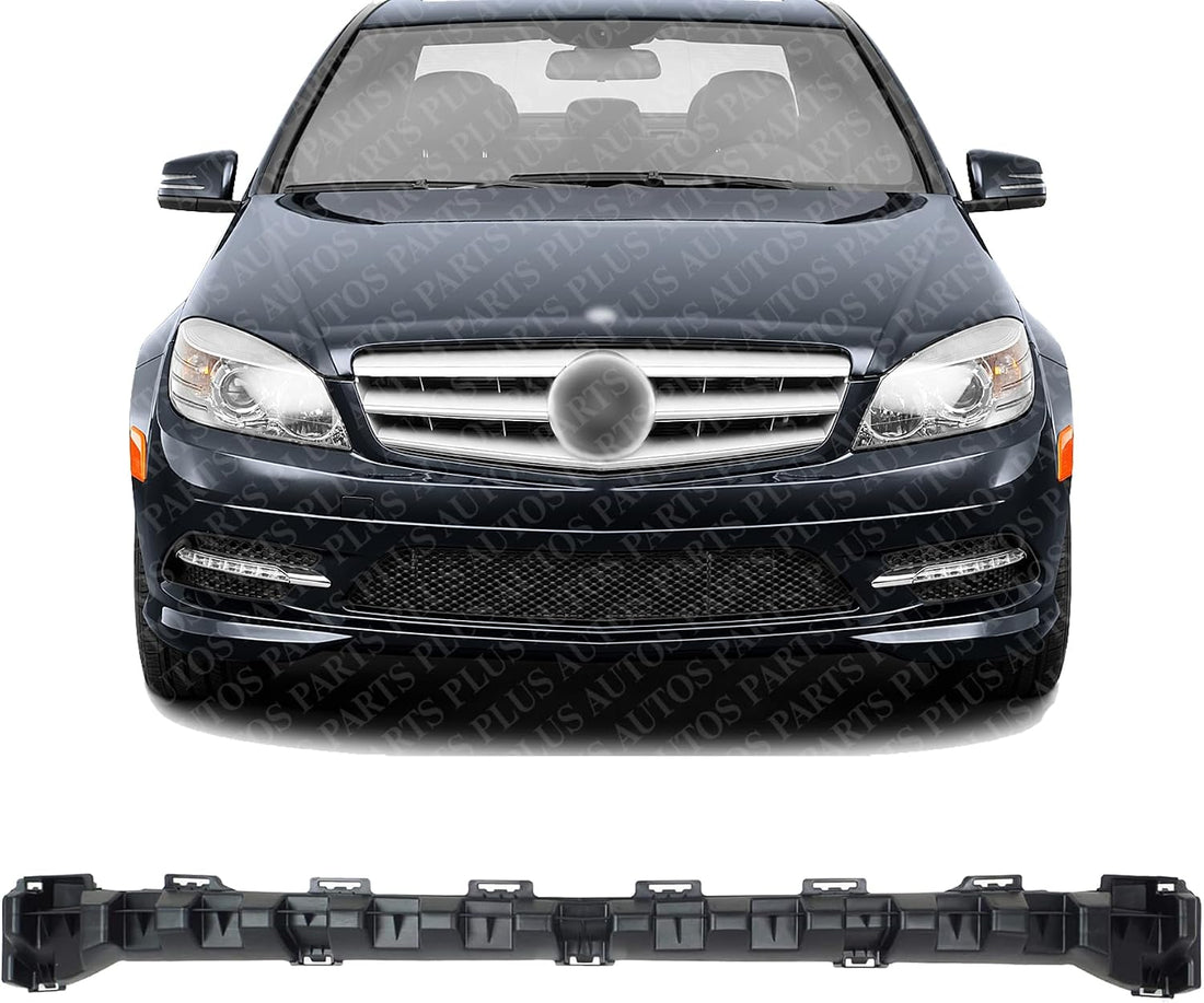 Front Bumper Reinforcement Primed Steel Direct Replacement Compatible With 2008-2011 Mercedes Benz C-Class MB1041103 2048852765
