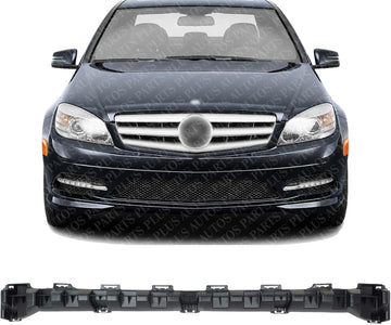 Front Bumper Reinforcement Primed Steel Direct Replacement Compatible With 2008-2011 Mercedes Benz C-Class MB1041103 2048852765