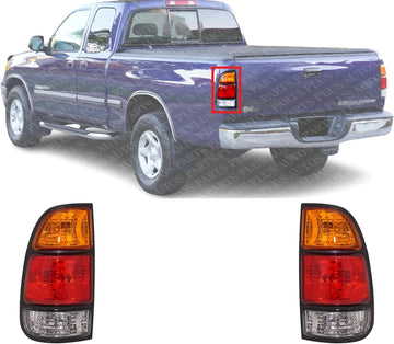 Set Of 2 Tail Light Assembly Right Passenger & Left Driver Side Direct Replacement Compatible With 2000-2006 Toyota Tundra TO2801129 TO2800129 815500C010 815600C010