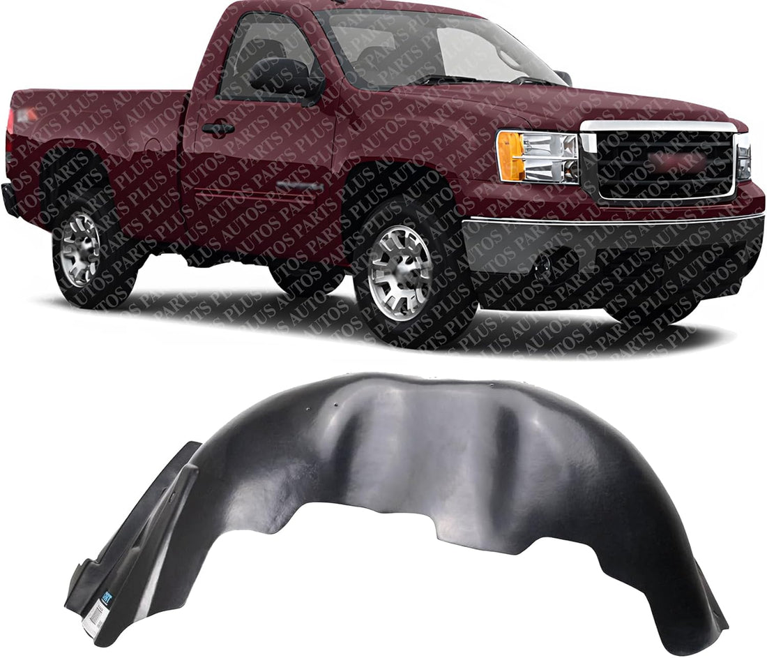 Front Fender Liner Right Passenger Side Direct Replacement Compatible With 2007-2010 GMC Sierra 2500HD 3500HD GM1249200 25828532