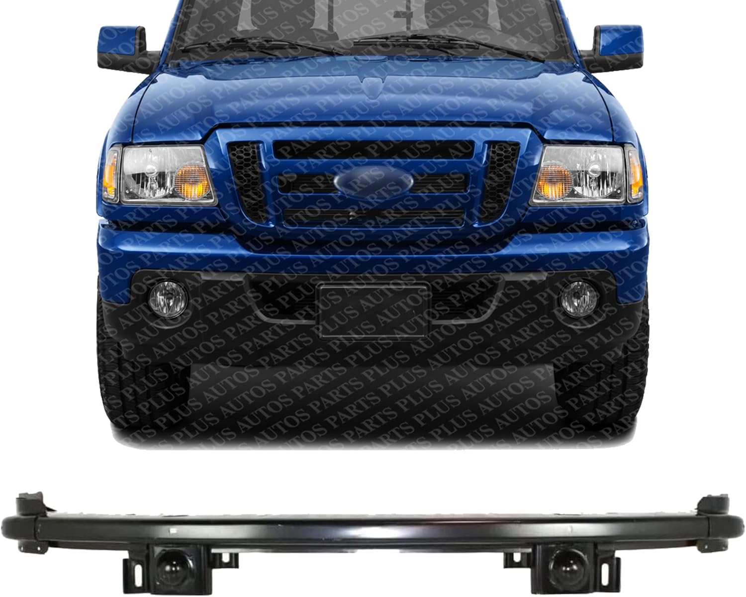 Front Bumper Reinforcement Steel Direct Replacement Compatible With 2006-2011 Ford Ranger FO1006249 6L5Z17757AA