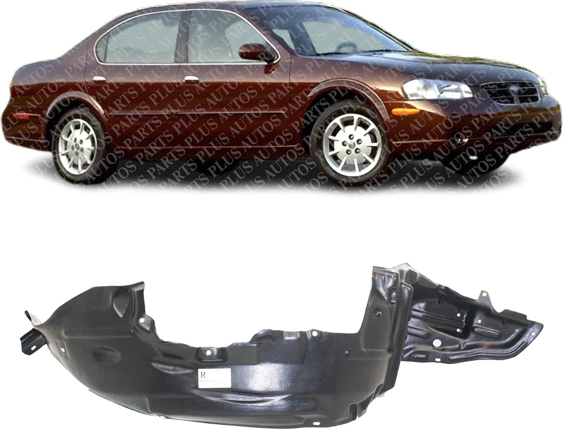 Front Fender Liner Right Passenger Side Direct Replacement Compatible With 2000-2001 Nissan Maxima NI1251111 638402Y900