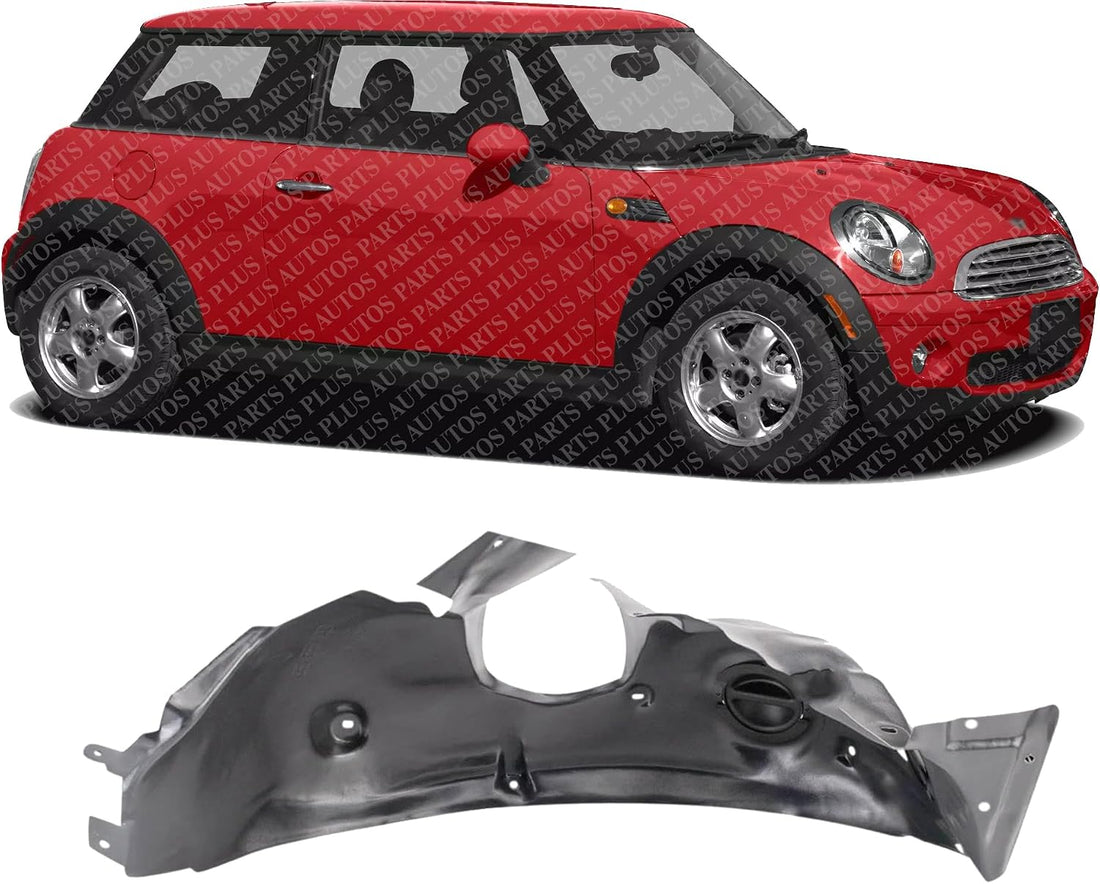 Front Fender Liner Right Passenger Side Direct Replacement Compatible With 2009-2015 Mini Cooper MC1249103 51717266546