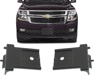 Set of 2 Front Bumper Lower Bracket Plastic Right Passenger & Left Driver Side Direct Replacement Compatible with 2015-2020 Chevrolet Tahoe / 2016-2019 Suburban GM1042134 22936479