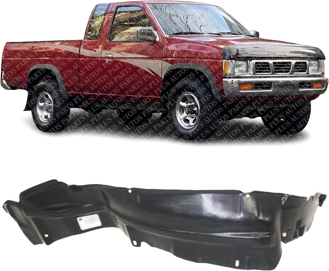 Front Fender Liner Right Passenger Side Direct Replacement Compatible With 1986-1997 Nissan Pickup NI1249103 6388001G01