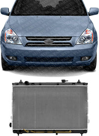 Front Radiator Aluminum Core Direct Replacement Compatible With 2006-2010 Kia Sedona / 2007-2008 Hyundai Entourage KI3010128 253104D901