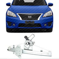 Front Power Window Regulator With Motor Left Driver Side Direct Replacement Compatible With 2013-2019 Nissan Sentra NI1350158 807219AM0A-PFM