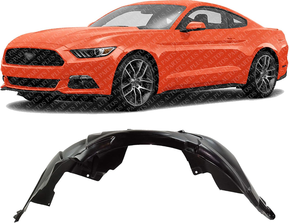 Front Fender Liner Left Driver Side Direct Replacement Compatible With 2015 Ford Mustang FO1248181 FR3Z16103C