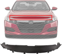 Front Grille Upper Cover Primed Plastic Direct Replacement Compatible With 2018-2020 Honda Accord HO1210155 71105TVAA00ZZ