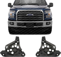 Set of 2 Front Head Light Bracket Left Driver & Right Passenger Side Direct Replacement Compatible with 2015-2020 Ford F-150 FO2509105 FO2508105 FL3Z17C972A FL3Z17C973A