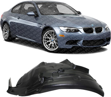 Front Fender Liner Rear Section Plastic Right Passenger Side Direct Replacement Compatible With 2008-2013 BMW M3 BM1249125 51718043214