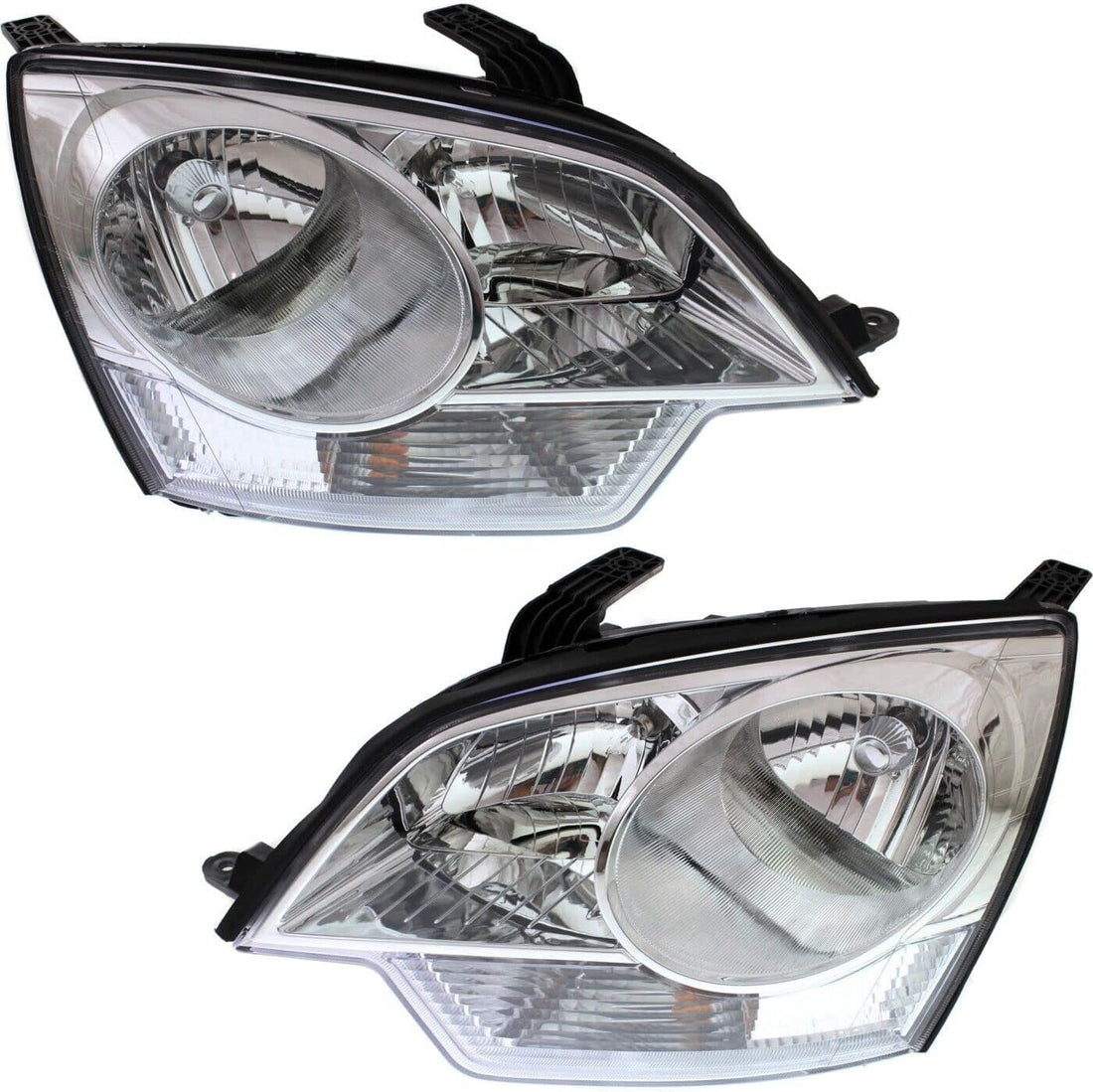 Set Of 2 Front Head Light Composite Assembly Right Passenger & Left Driver Side Direct Replacement Compatible With 2008-2010 Saturn VUE / 2012-2014 Chevrolet Captiva Sport GM2502306