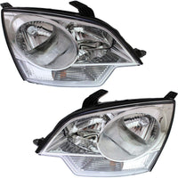 Set Of 2 Front Head Light Composite Assembly Right Passenger & Left Driver Side Direct Replacement Compatible With 2008-2010 Saturn VUE / 2012-2014 Chevrolet Captiva Sport GM2502306
