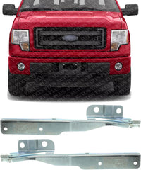 Set of 2 Front Hood Hinge Steel Right Passenger & Left Driver Side Direct Replacement Compatible with 2009-2014 Ford F-150 FO1236145 FO1236144 CL3Z16796A 9L3Z16797A