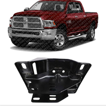 Front Bumper Bracket Steel Without Tow Hook Holes Left Driver Side Direct Replacement Compatible With 2003-2018 Dodge Ram 2500 3500 CH1066135 CH1042107 55077315AI 68196251AA