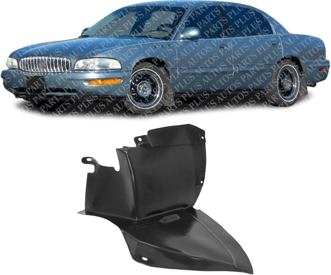Front Lower Section Fender Liner Cover Extension Left Driver Side Direct Replacement Compatible With 1997-2005 Park Avenue GM1004152 25665909