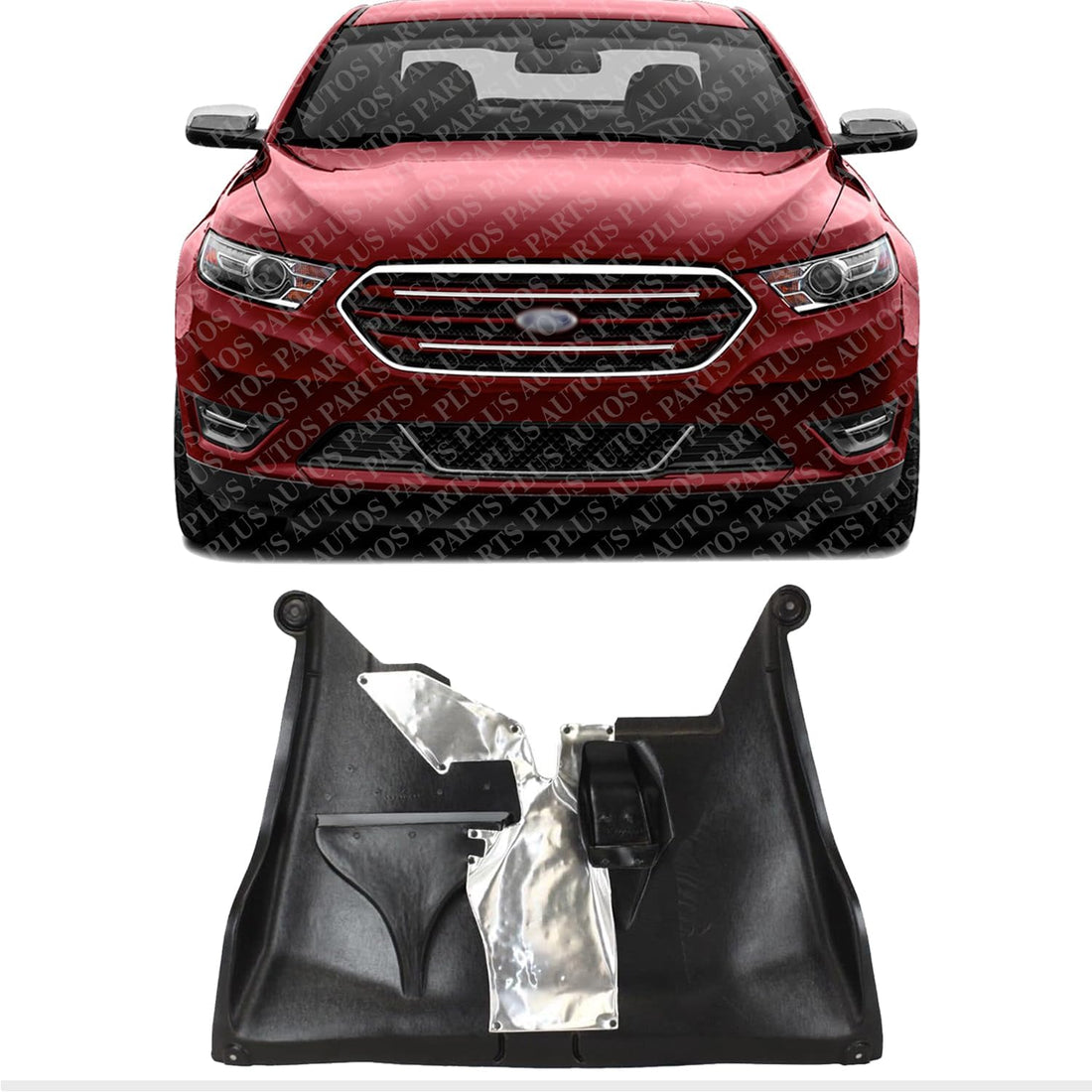 Front Engine Splash Shield Under Cover Direct Replacement Compatible with 2010-2012 Ford Flex / 2010-2019 Lincoln MKT FO1228118 DE9Z9910494C