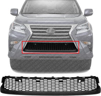 Front Bumper Grille Textured Plastic Direct Replacement Compatible With 2014-2019 Lexus GX460 LX1036125 5311260170