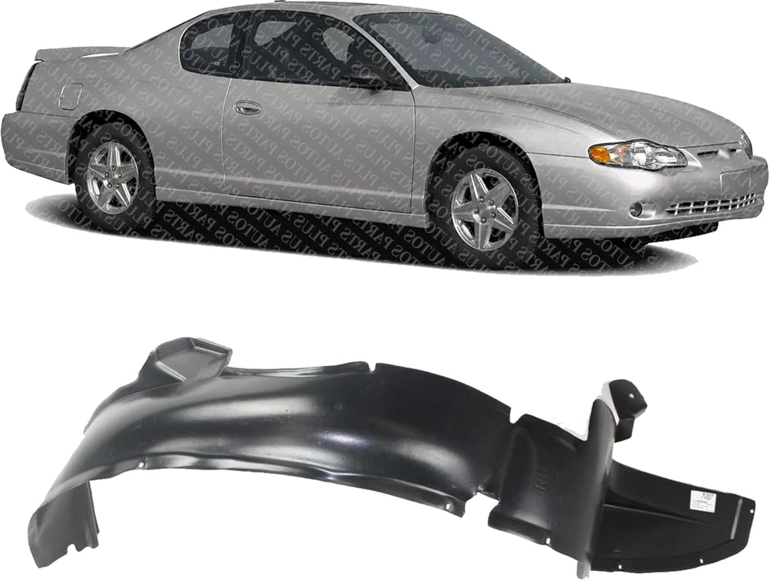 Front Fender Liner Right Passenger Side Direct Replacement Compatible With 2000-2005 Chevrolet Monte Carlo GM1249139 10440209