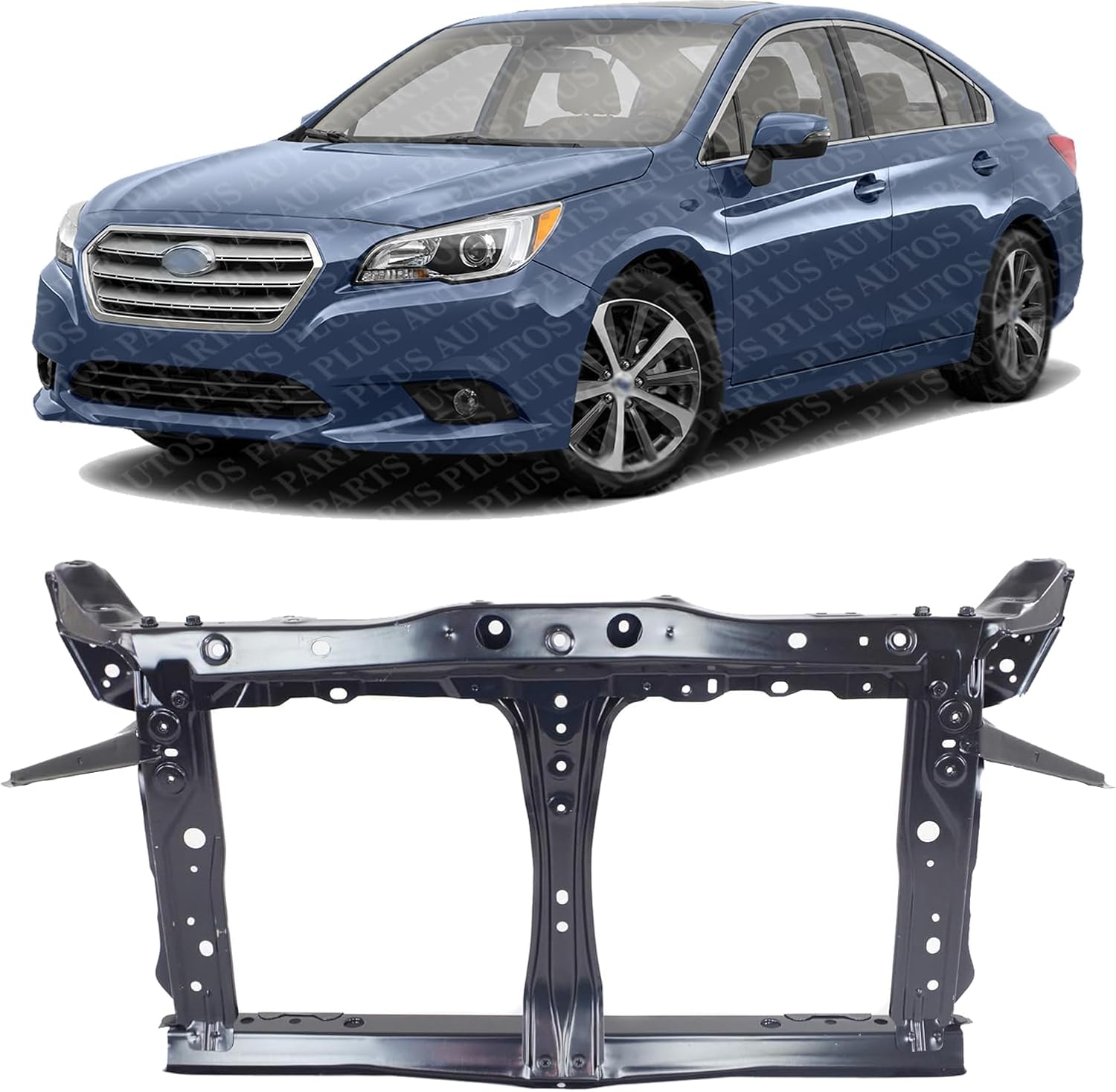 Front Radiator Support Assembly Steel Direct Replacement Compatible With 2015-2017 Subaru Outback/Legacy SU1225149 53029AL05B9P