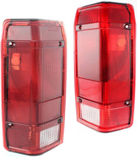 Set Of 2 Tail Light Lens And Housing Right Passenger & Left Driver Side Direct Replacement Compatible With 1983-1990 Ford Ranger FO2801104 FO2800105 E9TZ13404A E9TZ13405A