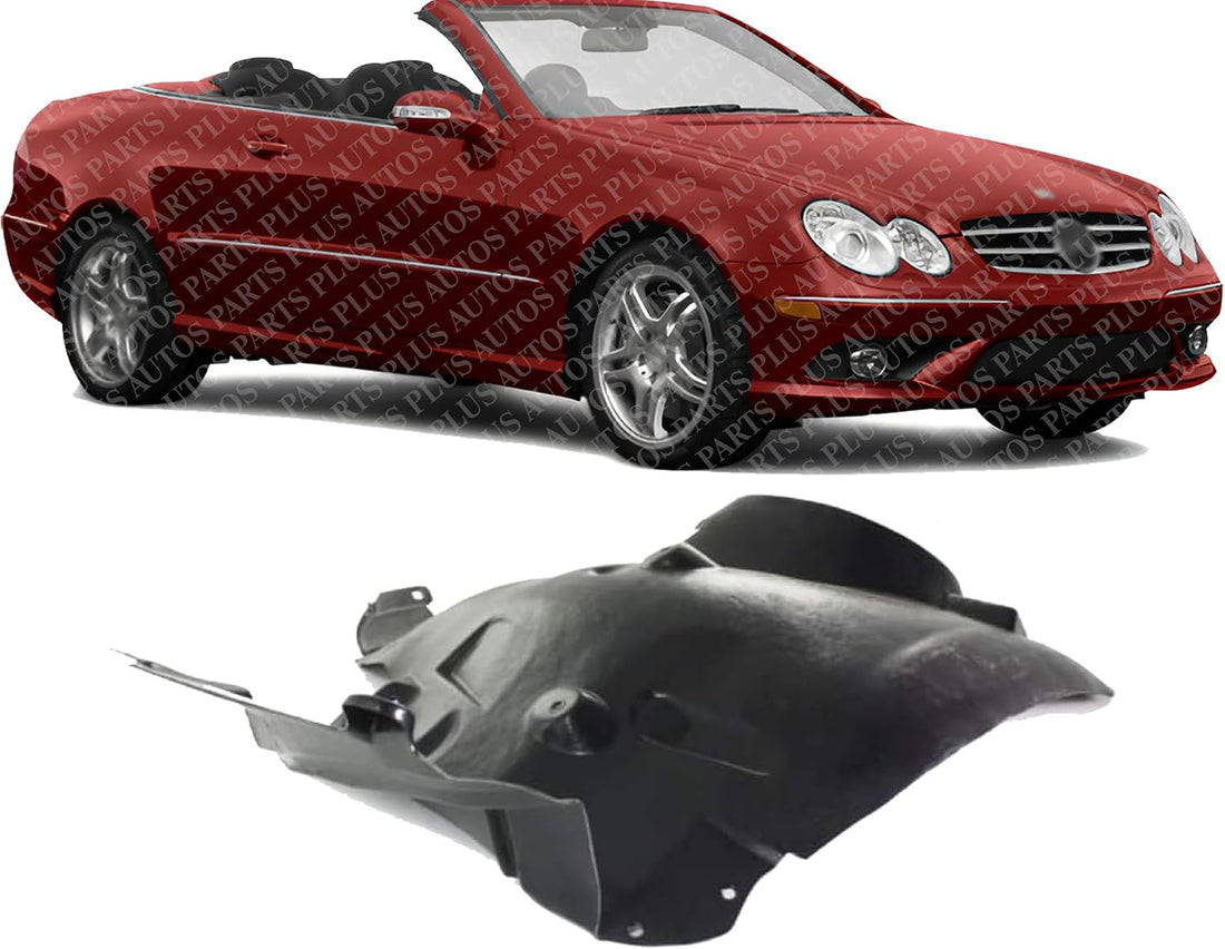 Front Fender Liner Rear Section Right Passenger Side Direct Replacement Compatible With 2003-2009 Mercedes Benz CLK-Series MB1249138 2098840822