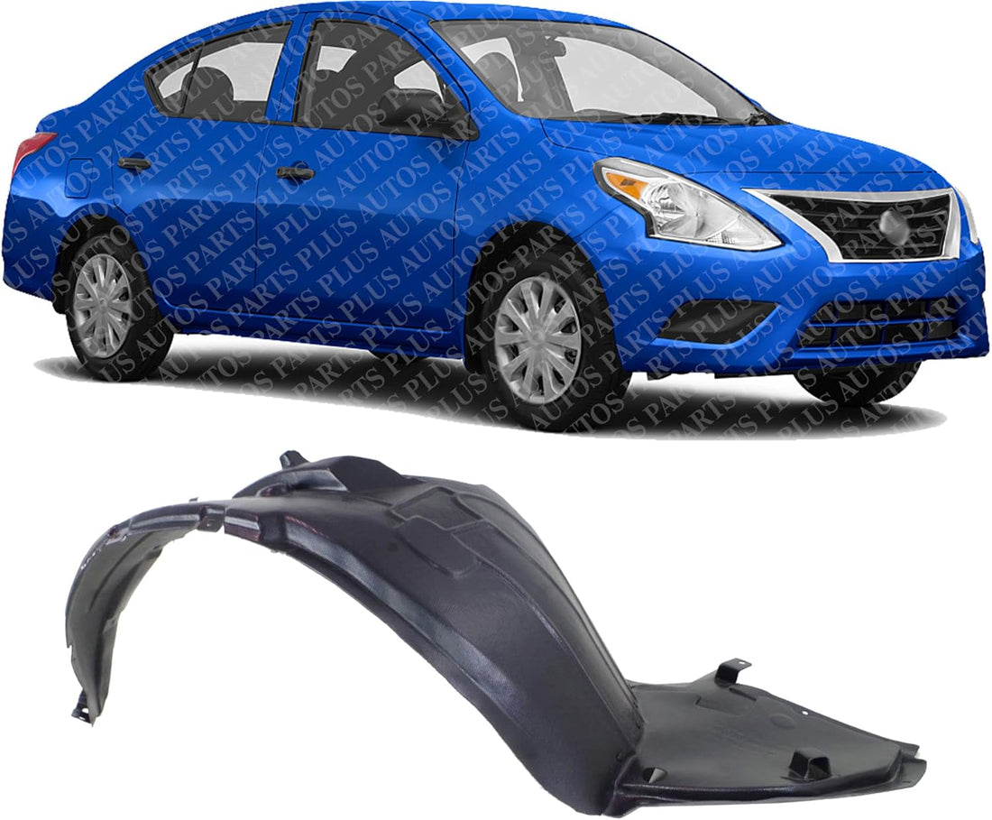 Front Fender Liner Right Passenger Side Direct Replacement Compatible with 2015-2019 Nissan Versa NI1249139 638429KK0A-PFM