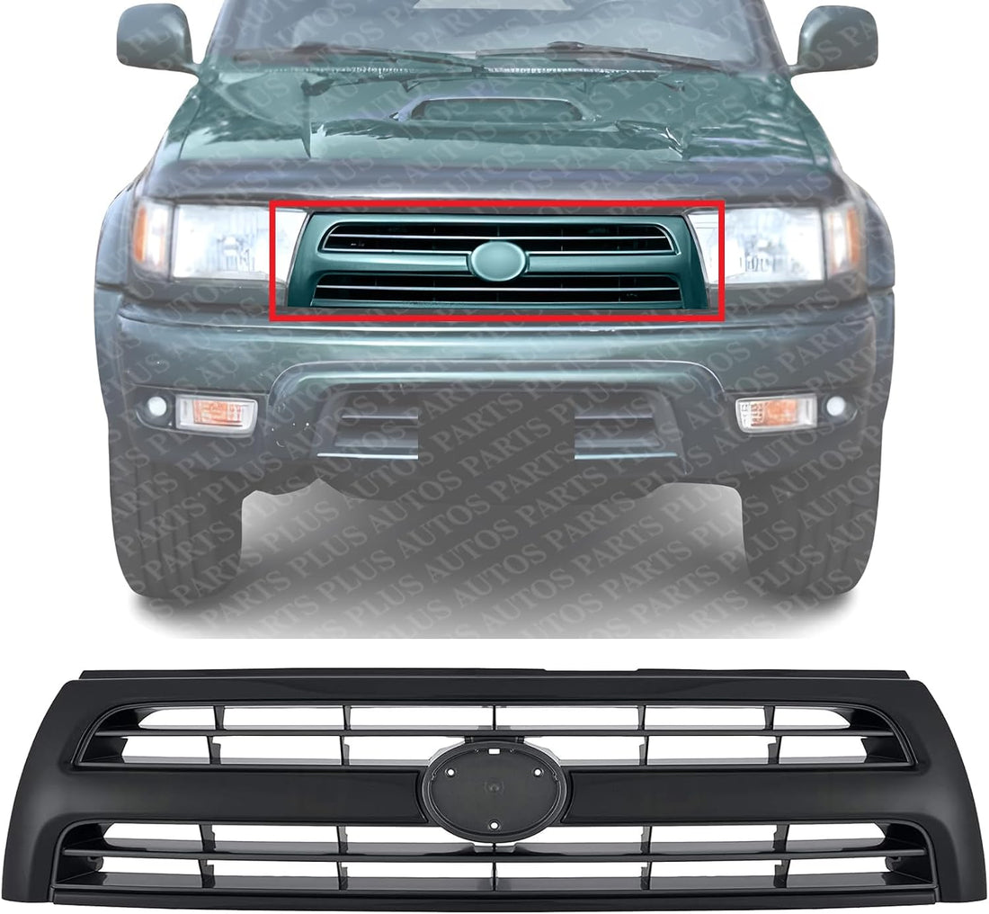 Front Grille Assembly Primed shell And Gray Insert Plastic Direct Replacement Compatible With 1999-2000 Toyota 4Runner TO1200227 5311135460