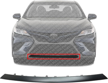 Front Bumper Center Molding Textured Direct Replacement Compatible With 2018-2020 Toyota Camry TO1044119 5312233040