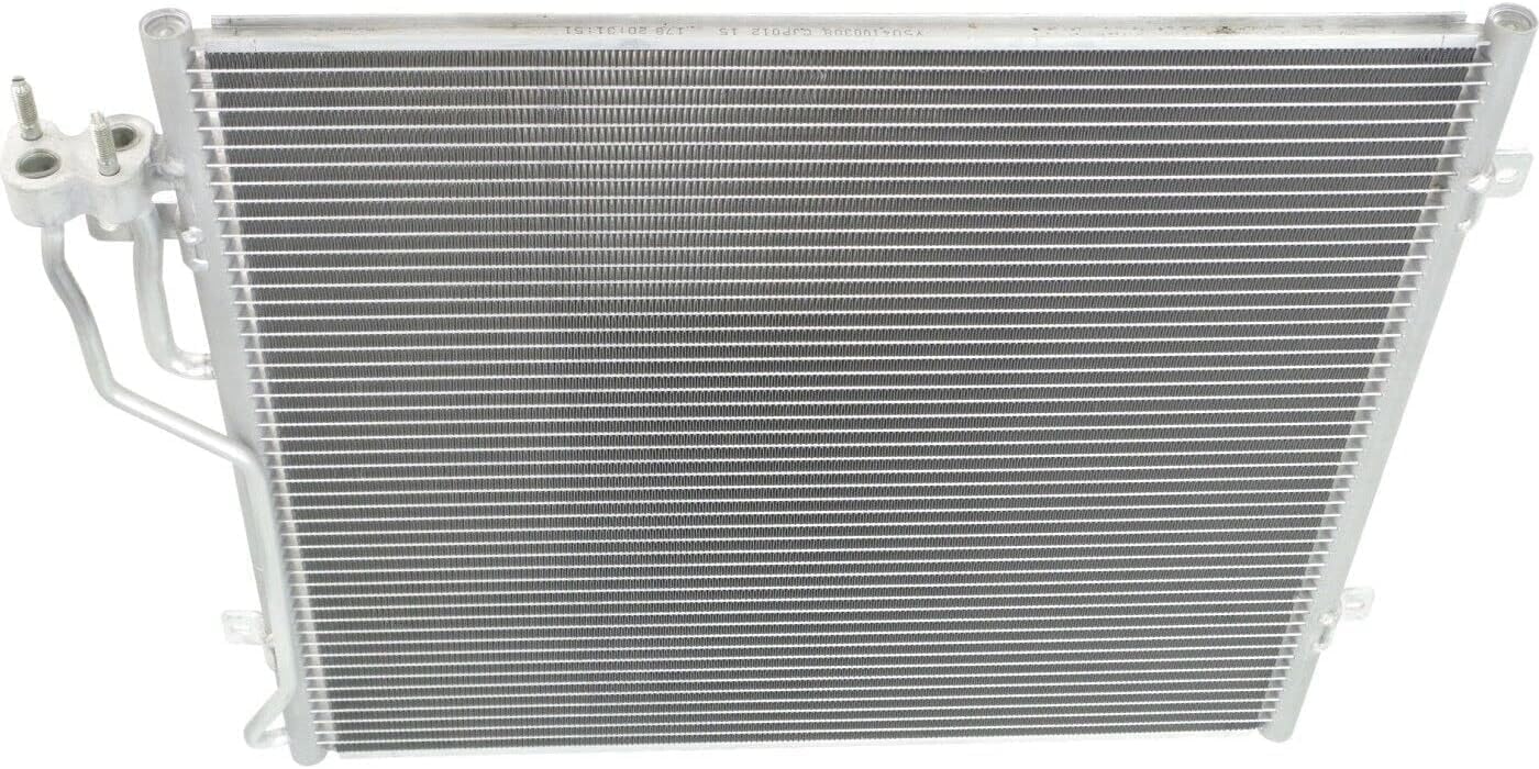 Front A/C Condenser Aluminum Core Direct Replacement Compatible With 2002-2007 Jeep Liberty CH3030154 CH3030219 55037512AB 55037465AC