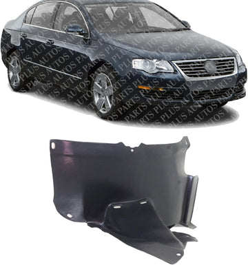 Front Section Fender Liner Right Passenger Side Direct Replacement Compatible With 2006-2010 Volkswagen Passat VW1251112 3C0805912A9B9