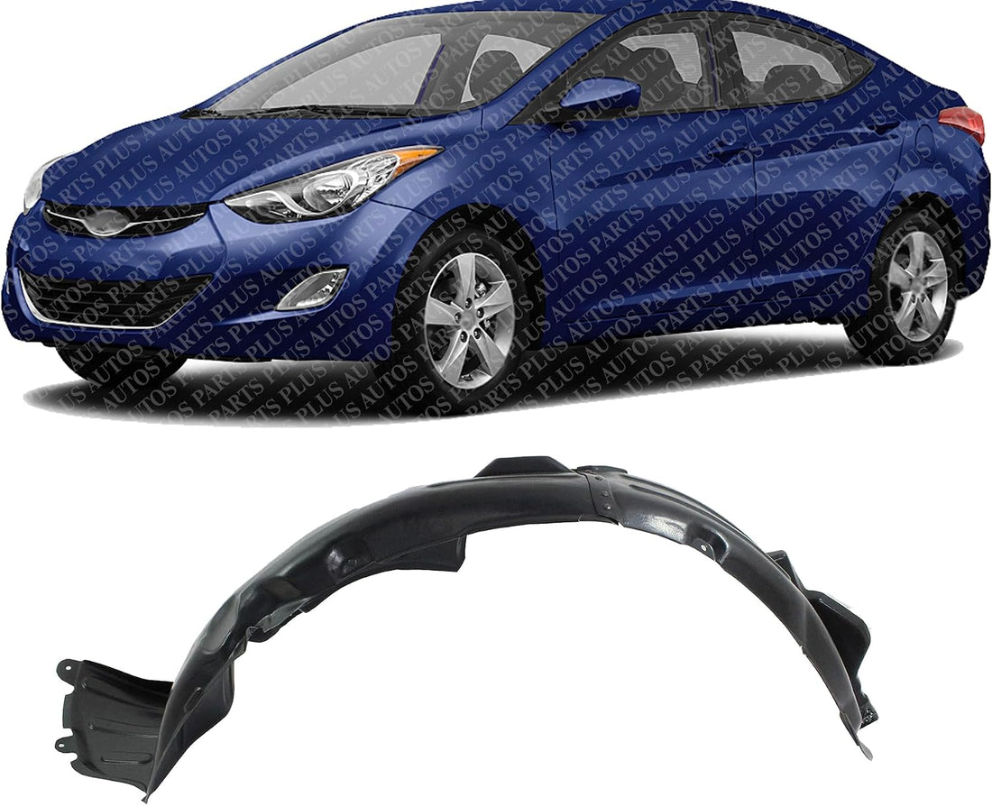 Front Fender Liner Left Drive Side Direct Replacement Compatible With 2010-2012 Hyundai Genesis Coupe HY1248120 868112M000
