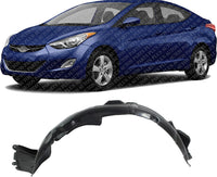 Front Fender Liner Left Drive Side Direct Replacement Compatible With 2010-2012 Hyundai Genesis Coupe HY1248120 868112M000