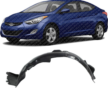 Front Fender Liner Left Drive Side Direct Replacement Compatible With 2010-2012 Hyundai Genesis Coupe HY1248120 868112M000