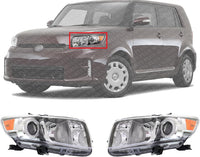 Set Of 2 Front Head Light Assembly Lens And Housing Left Driver & Right Passenger Side Direct Replacement Compatible With 2011-2015 Scion XB SC2519106 SC2518106 8113012E20 8117012E20