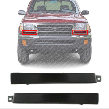 Set Of 2 Front Bumper Headlight Filler Trim Panels Left Driver & Right Passenger Side Direct Replacement Compatible With 1997-2000 Toyota Tacoma TO1089102 TO1088102 5251235040