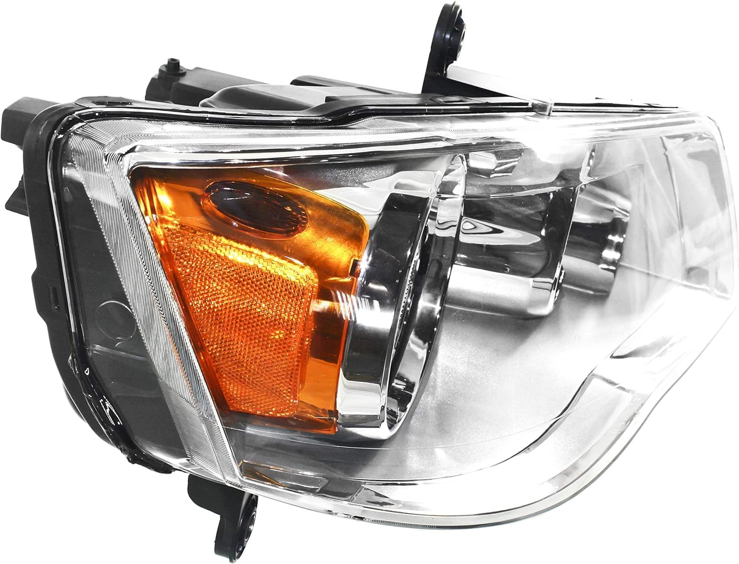 Front Head Light Assembly Chrome Interior Right Passenger Side Direct Replacement Compatible With 2011-2020 Grand Caravan / 2008-2016 Chrysler Town & Country CH2503192 5113336AI