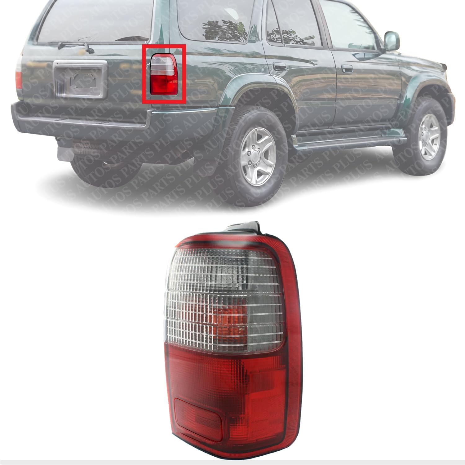 Tail Light Right Passenger Side Direct Replacement Compatible With 1997-2000 Toyota 4Runner TO2801123 8155035210