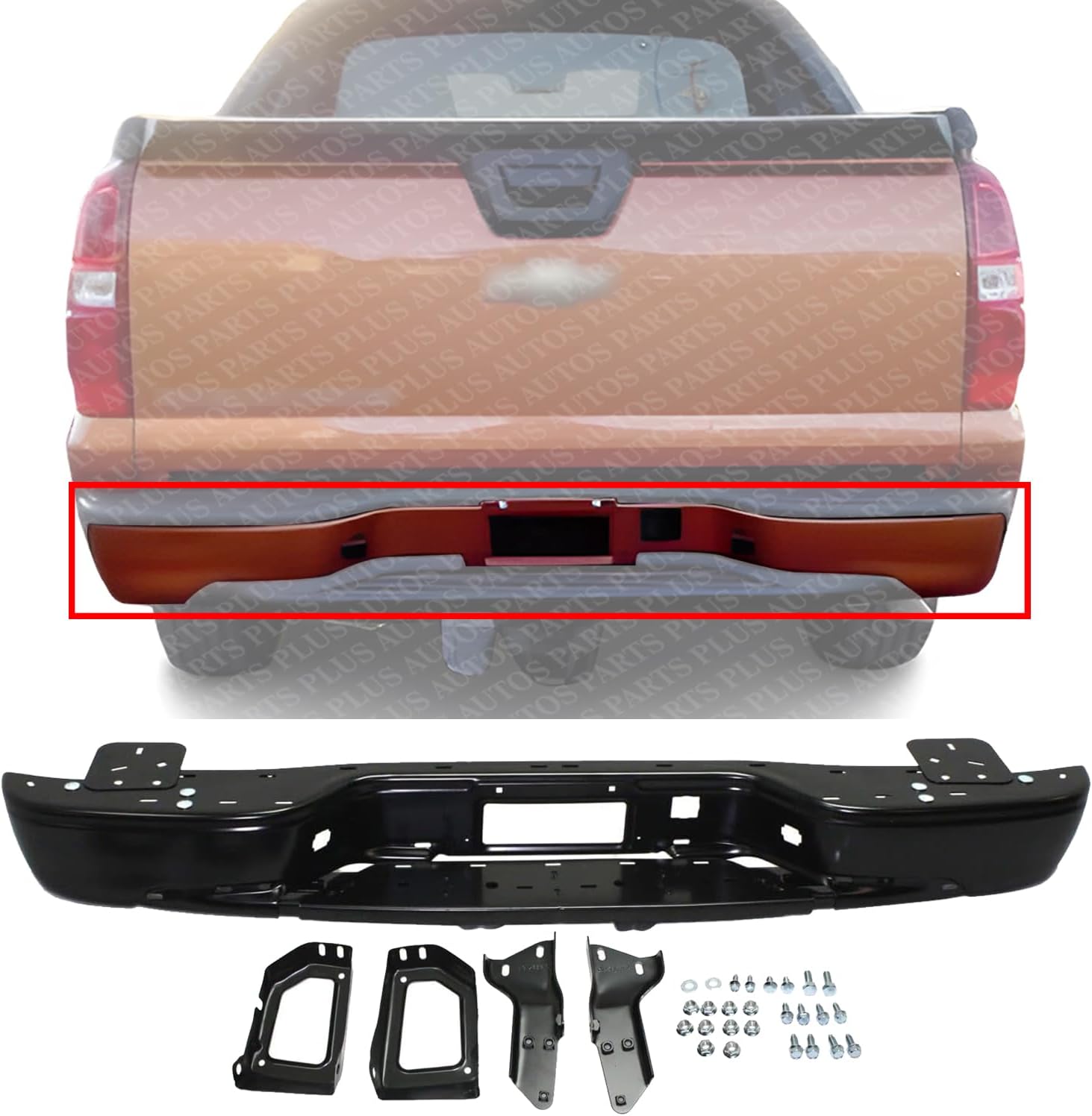 Rear Bumper Reinforcement Impact Bar Steel Direct Replacement Compatible With 2000-2013 Cadillac Escalade GM1106664 25871613