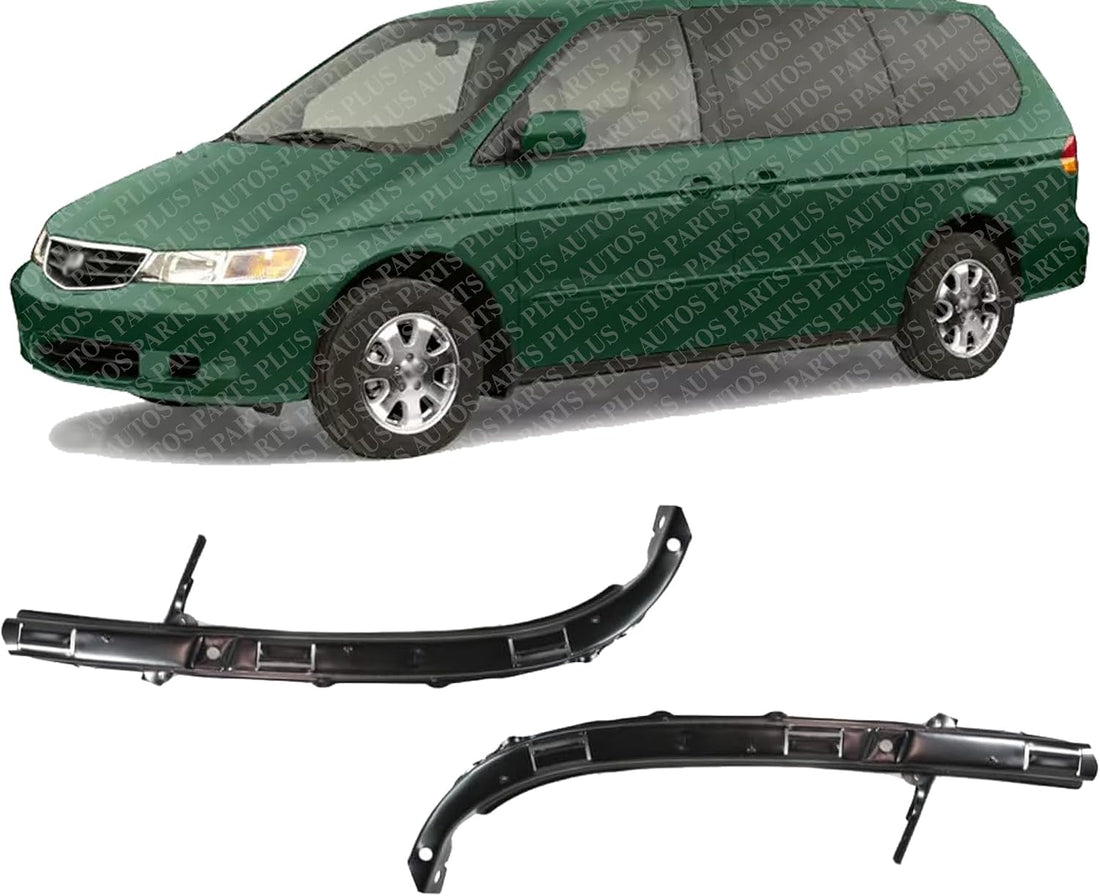 Set Of 2 Front Bumper Cover Retainer Steel Left Driver & Right Passenger Side Direct Replacement Compatible With 1999-2004 Honda Odyssey HO1027101 HO1026101 71143S0XA00 71148S0XA00