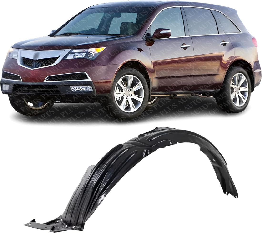 Front Fender Liner Left Driver Side Direct Replacement Compatible With 2007-2013 Acura MDX AC1248123 74151STXA00