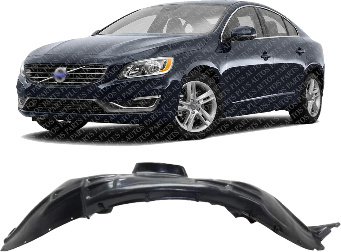 Front Fender Liner Left Driver Side Direct Replacement Compatible With 2011-2018 Volvo S60 / 2015-2018 V60 VO1248117 314971037-PFM