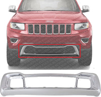 Front Bumper Grille Frame Chrome Direct Replacement Compatible With 2014-2016 Jeep Grand Cherokee CH1037107 68143105AC