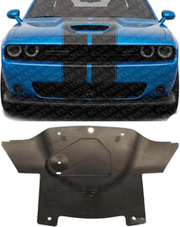 AUTOS PARTS PLUS Front Center Engine Splash Shield Under Cover Plastic Direct Replacement Compatible with 2015-2023 Dodge Charger / 2018-2023 Challenger CH1228138 68214815AA
