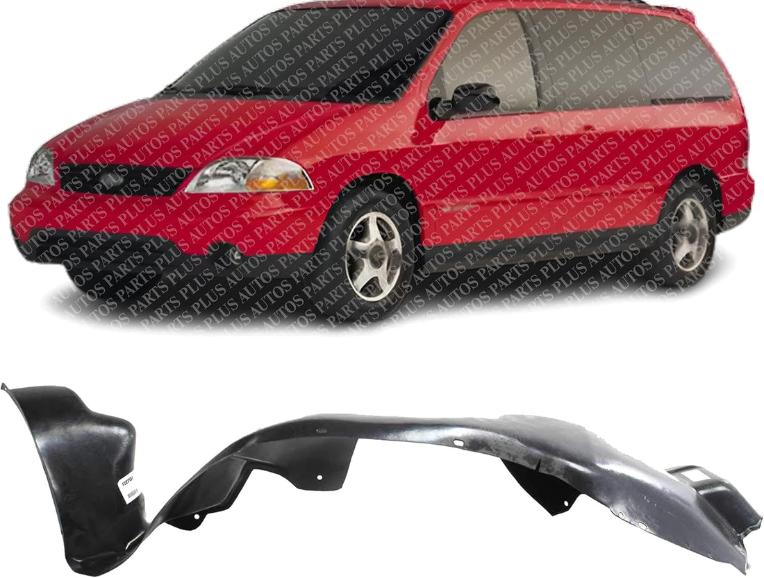 Front Fender Liner Left Driver Side Direct Replacement Compatible With 1999-2003 Ford Windstar FO1250120 XF2Z16103AA