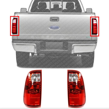 Set Of 2 Tail Light Left Driver & Right Passenger side Direct Replacement Compatible With 2008-2016 Ford F-Series FO2801208 FO2800208 BC3Z13405A BC3Z13404A