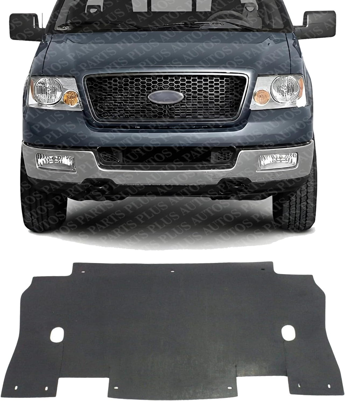 Front Engine Splash Shield Under Cover Plastic Direct Replacement Compatible with 2004-2005 Ford F-150 FO1225188 5L3Z8327A