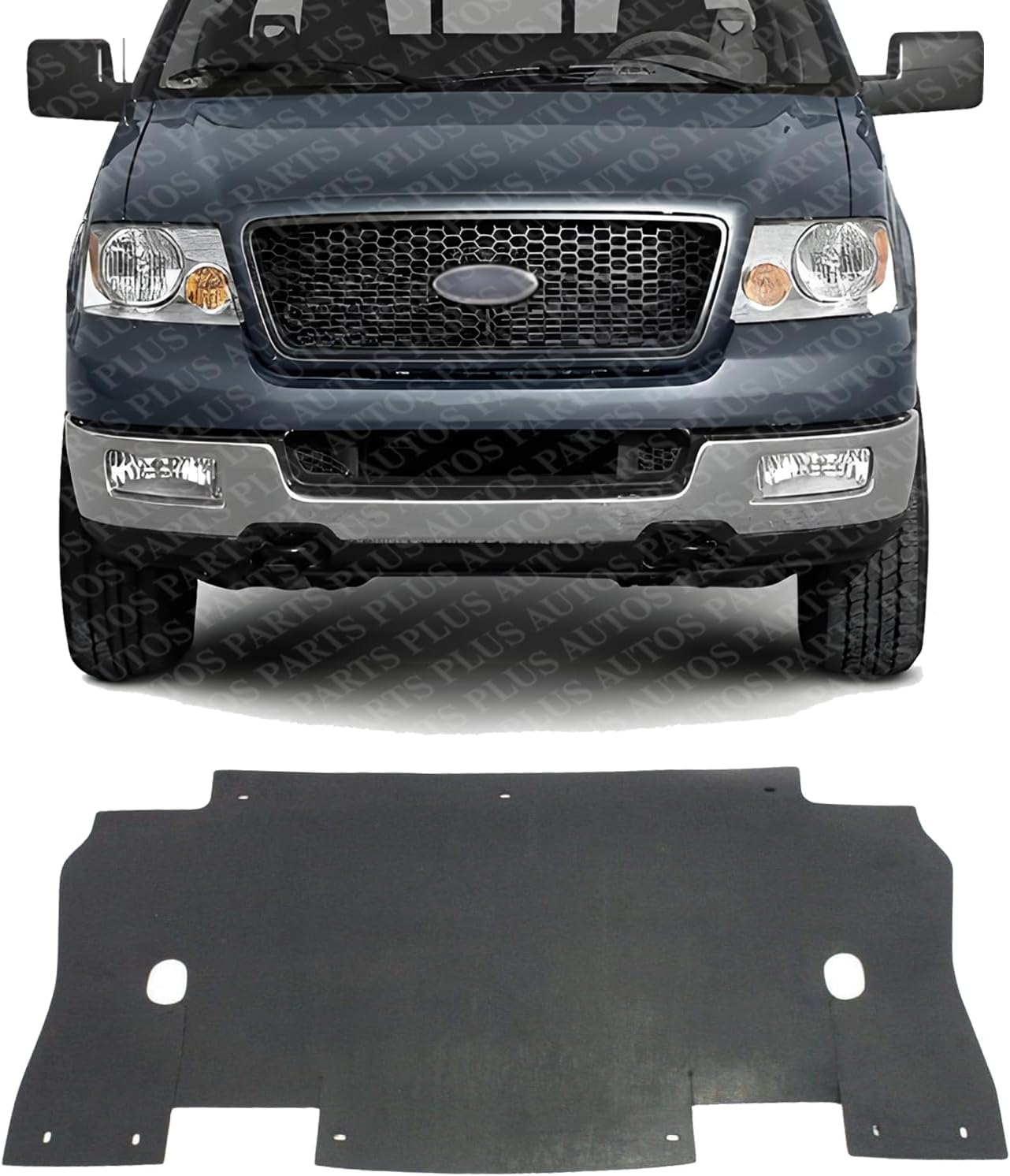 Front Engine Splash Shield Under Cover Plastic Direct Replacement Compatible with 2004-2005 Ford F-150 FO1225188 5L3Z8327A